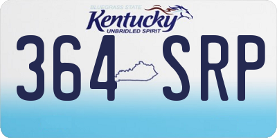 KY license plate 364SRP