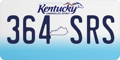 KY license plate 364SRS
