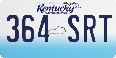 KY license plate 364SRT
