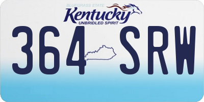 KY license plate 364SRW