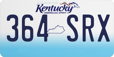 KY license plate 364SRX
