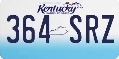 KY license plate 364SRZ