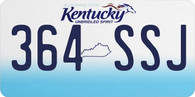 KY license plate 364SSJ