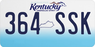 KY license plate 364SSK
