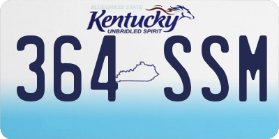 KY license plate 364SSM