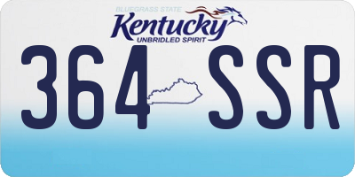 KY license plate 364SSR