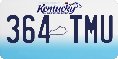 KY license plate 364TMU