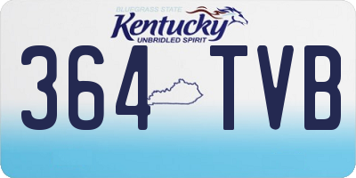 KY license plate 364TVB