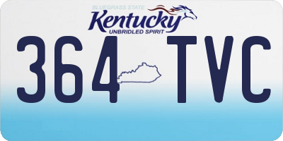 KY license plate 364TVC