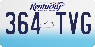 KY license plate 364TVG
