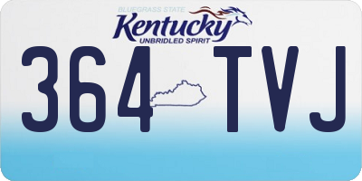 KY license plate 364TVJ
