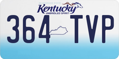 KY license plate 364TVP
