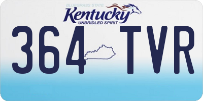 KY license plate 364TVR