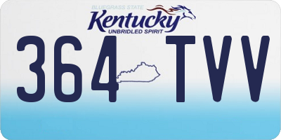 KY license plate 364TVV
