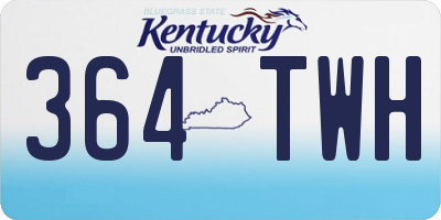 KY license plate 364TWH