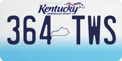 KY license plate 364TWS