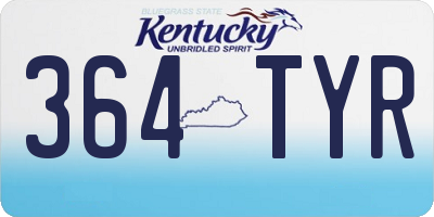 KY license plate 364TYR