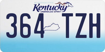 KY license plate 364TZH