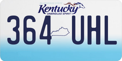 KY license plate 364UHL