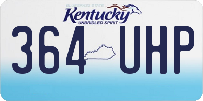 KY license plate 364UHP