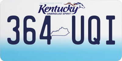 KY license plate 364UQI