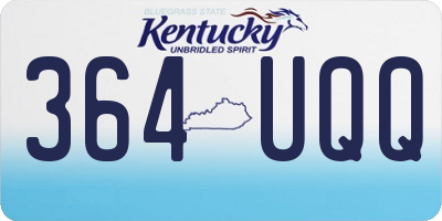 KY license plate 364UQQ