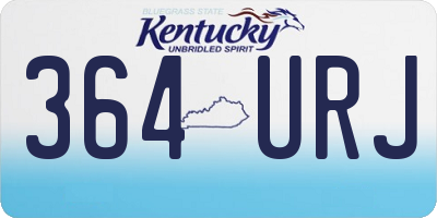 KY license plate 364URJ