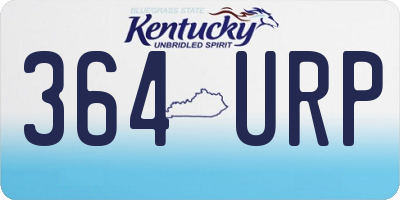 KY license plate 364URP
