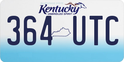 KY license plate 364UTC