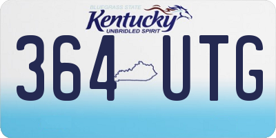 KY license plate 364UTG