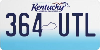 KY license plate 364UTL