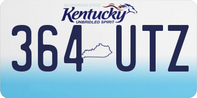 KY license plate 364UTZ