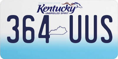 KY license plate 364UUS