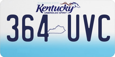 KY license plate 364UVC