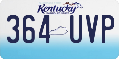 KY license plate 364UVP
