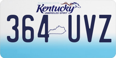 KY license plate 364UVZ