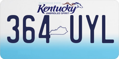 KY license plate 364UYL