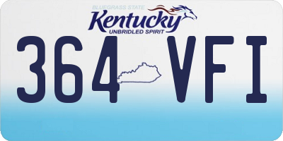 KY license plate 364VFI