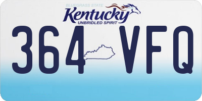 KY license plate 364VFQ