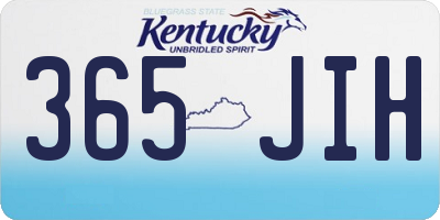KY license plate 365JIH