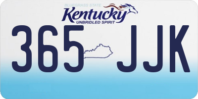 KY license plate 365JJK