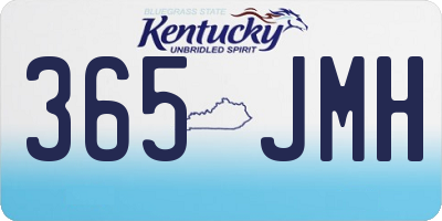 KY license plate 365JMH