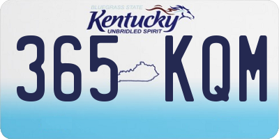 KY license plate 365KQM