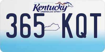 KY license plate 365KQT