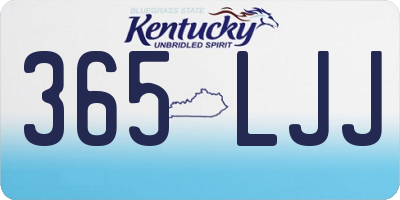 KY license plate 365LJJ