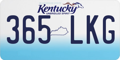 KY license plate 365LKG