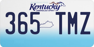 KY license plate 365TMZ