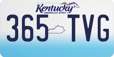 KY license plate 365TVG