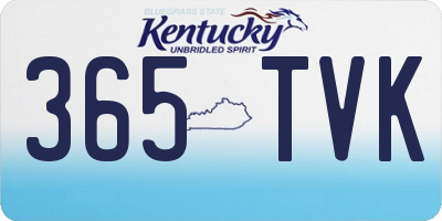 KY license plate 365TVK
