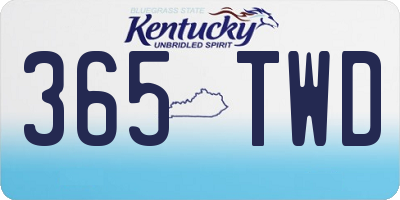 KY license plate 365TWD